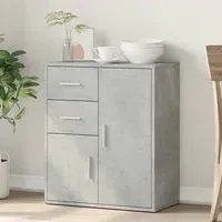 Exeter Sideboard with 2 Doors 2 Drawers - Concrete Grey