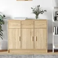 Exeter Sideboard with 3 Doors 3 Drawers - Sonoma Oak
