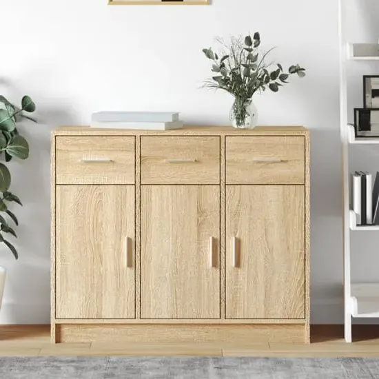 Exeter Sideboard with 3 Doors 3 Drawers - Sonoma Oak