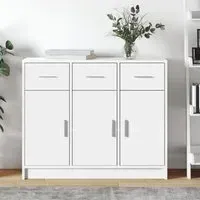 Exeter Sideboard with 3 Doors 3 Drawers - White