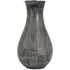 Exeter Small Fluted Vase - Antique Grey, Aluminium