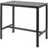 Extro 120cm Bar Table - Black Marble Textured
