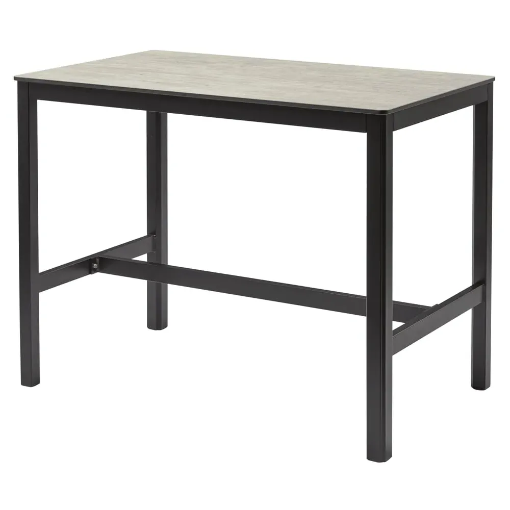 Extro 120cm Bar Table - Cement Textured