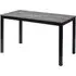 Extro 120cm Dining Table - Black Marble Textured
