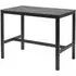 Extro 120cm Mid Bar Table - Black Marble Textured