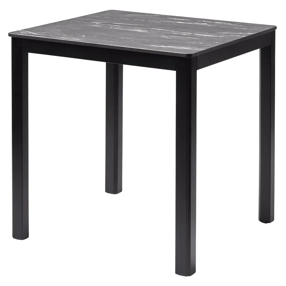 Extro 60cm Dining Table - Black Marble Textured image