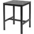 Extro 60cm Mid Bar Table - Black Marble Textured