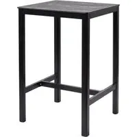 Extro 70cm Bar Table - Black Marble Textured
