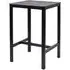 Extro 80cm Bar Table - Black Marble Textured