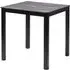 Extro 80cm Dining Table - Black Marble Textured