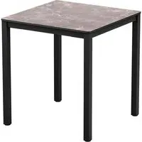 Extro Square Dining Table - Marble Effect