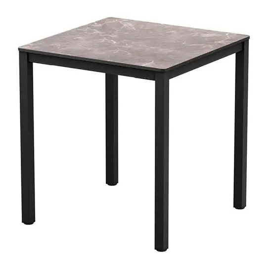 Extro Square Dining Table - Marble Effect