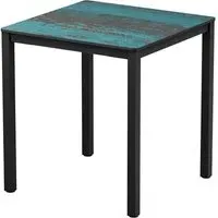 Extro Square Dining Table - Vintage Teal