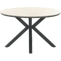 Ezra Round Garden Dining Table - Light Brown, Vironwood