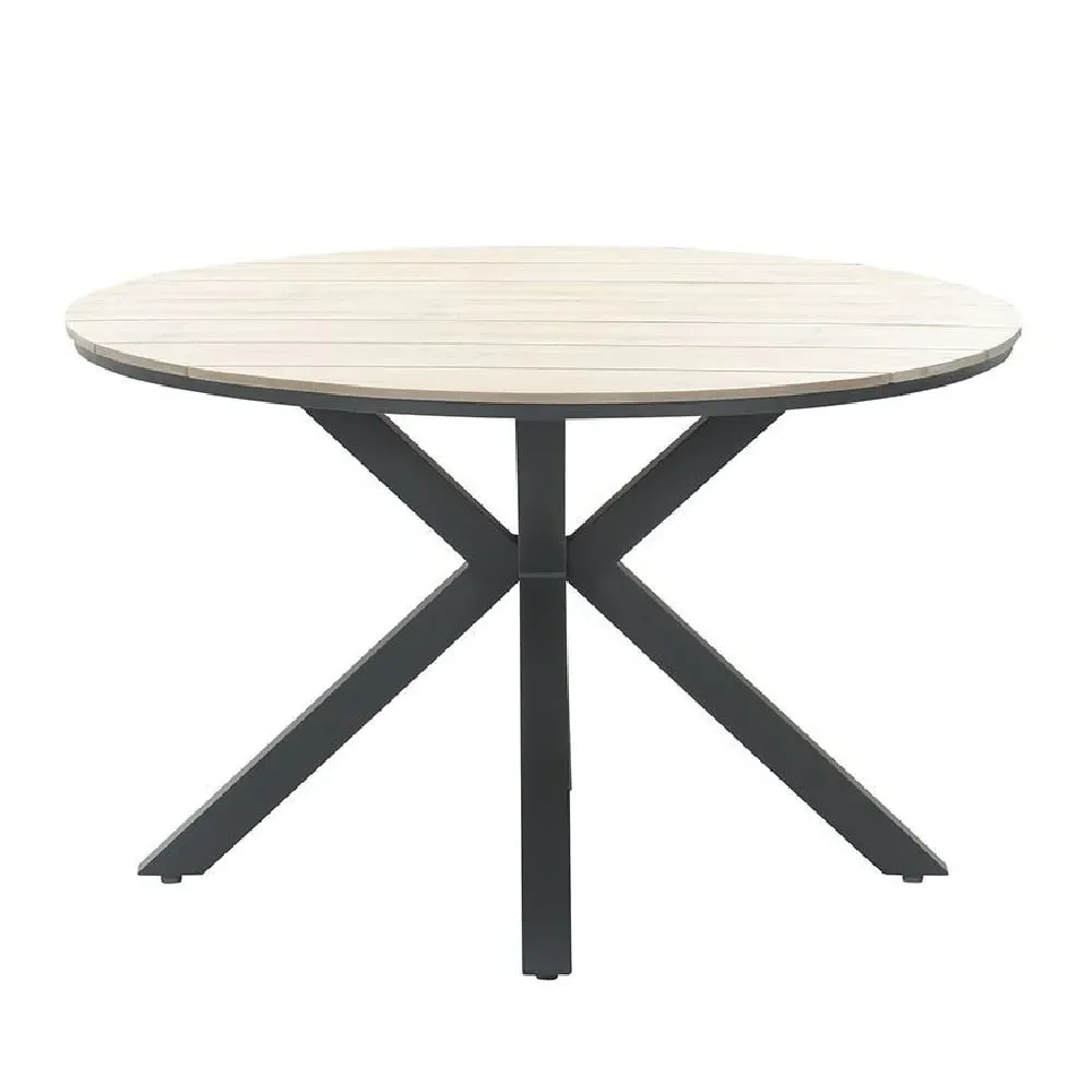 Ezra Round Garden Dining Table - Light Brown, Vironwood image