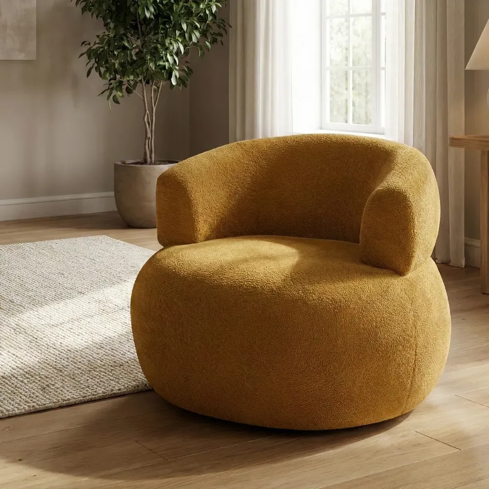 Ezrion Accent Chair - Mustard, Fabric product