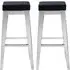 Fafnir Bar Stool Pair - Black, Velvet