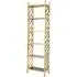 Fafnir Brick Design Bookshelf - Gold, Glass