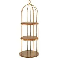 Fafnir Small Cage Design Bookshelf - Rose Gold