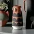 Fairfax Small Vase with Bold Pattern - Multi-coloured, Terracotta
