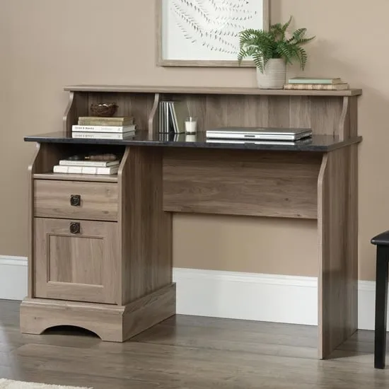 Fairmont Laptop Desk with 2 Drawers - Salt Oak