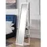 Fanning Cheval Mirror with Storage - White
