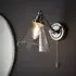 Farada Glass Wall Light - Chrome