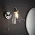 Faraday Bathroom Wall Light with Adjustable Head - Chrome, Glass