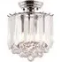 Fargo 2 Light Flush Ceiling Light with Crystal Droplets - Chrome