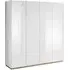 Fargo 4-Door Wardrobe - White, High Gloss