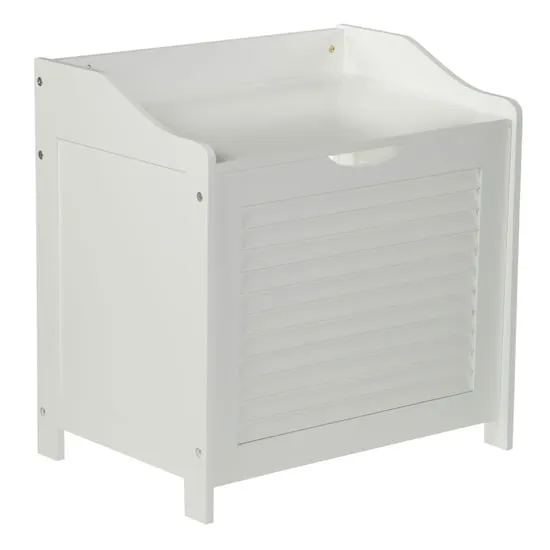 Fargo Bathroom Laundry Storage Cabinet - White, MDF