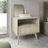 Fargo Bedside Cabinet with 1 Drawer - Beige