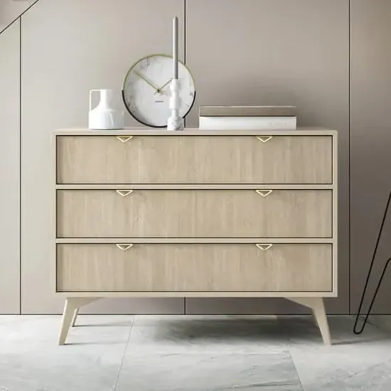 Fargo Chest of 3 Drawers - Beige