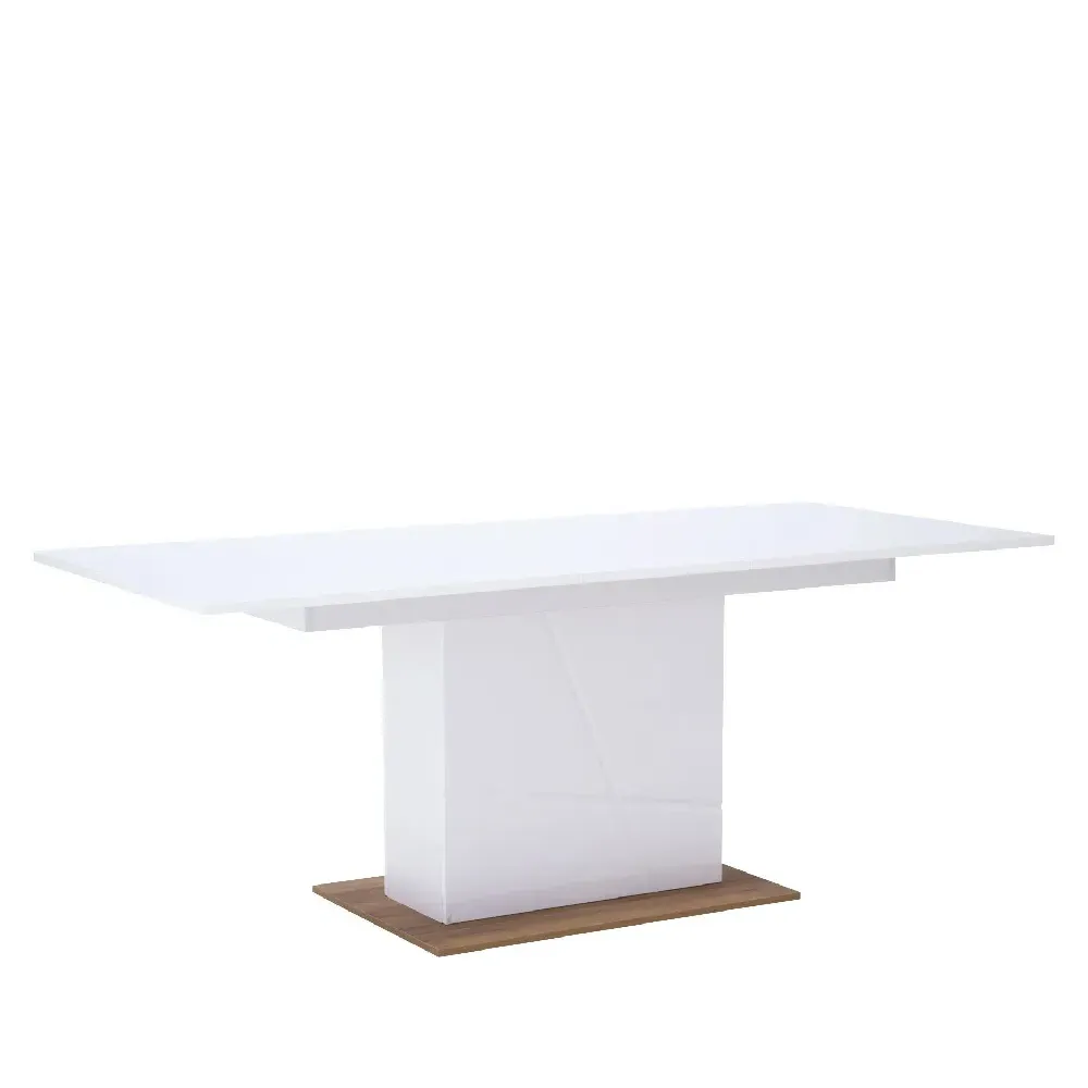 Fargo Extendable Dining Table - White, High Gloss product