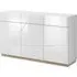 Fargo High Gloss Sideboard with 3 Doors 3 Drawers - White