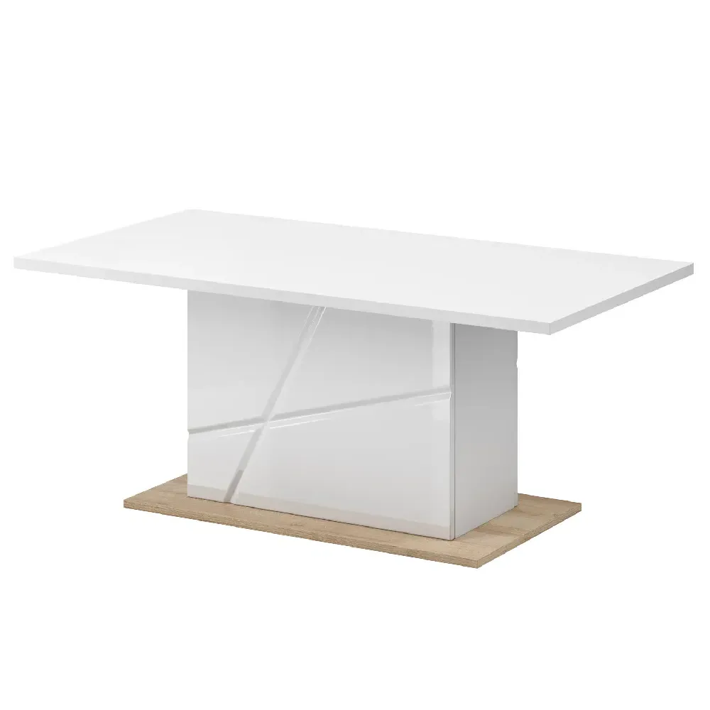 Fargo Rectangular Coffee Table - White, High Gloss product