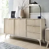 Fargo Sideboard with 2 Doors 3 Drawers - Beige