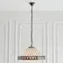 Fargo Tiffany Glass Pendant Light - Dark Bronze