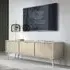Fargo TV Stand with 3 Flap Doors - Beige