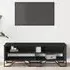 Fargo TV Stand with 4 Shelves - Black
