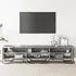 Fargo TV Stand with 6 Shelves - Grey