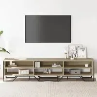 Fargo TV Stand with 6 Shelves - Sonoma Oak