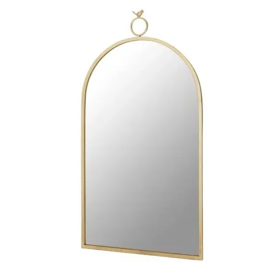 Farota Bird Top Wall Mirror - Champagne