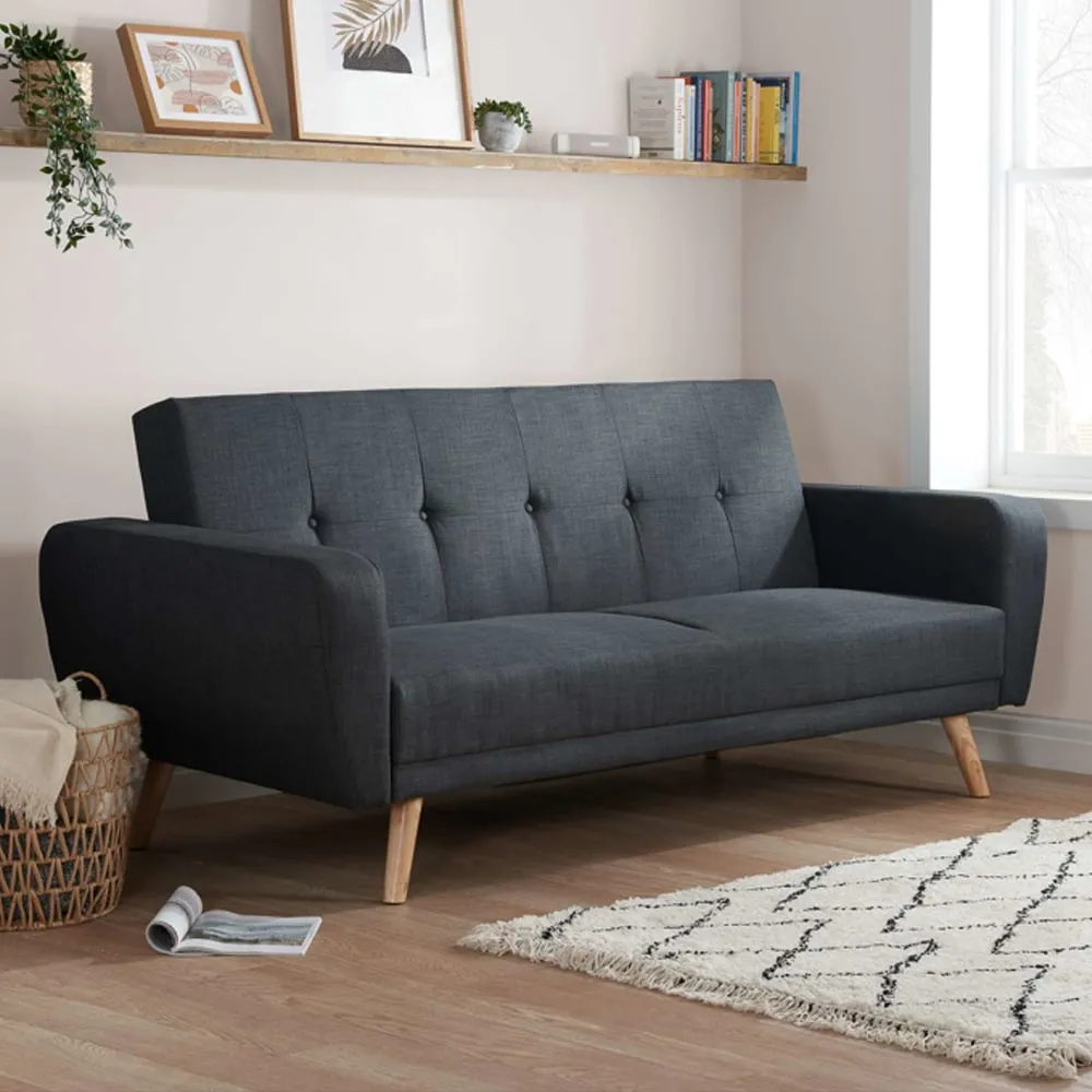 Farrah Sofa Bed - Grey, Fabric