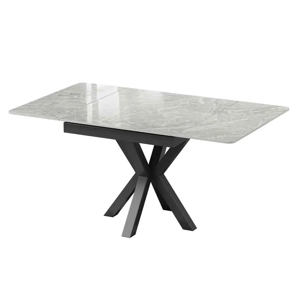 Farsen Extendable Dining Table - Grey Gloss, Ceramic product