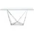 Feering Rectangular Console Table - Clear, Glass