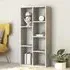 Feivel 7-Shelf Bookcase - Concrete Effect, Engineered Wood