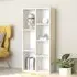 Feivel 7-Shelf Bookcase - White, Engineered Wood