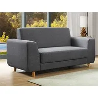 Felda 2-Seater Sofa - Dark Grey, Fabric alternate view