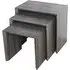 Felicja Nest of 3 Tables - Walnut, MDF